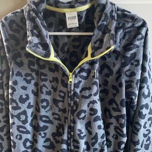 Victoria secret pink fleece zip up jacket
